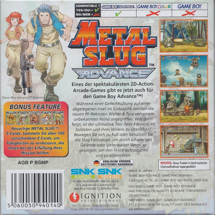 Metal Slug Advance - Dos