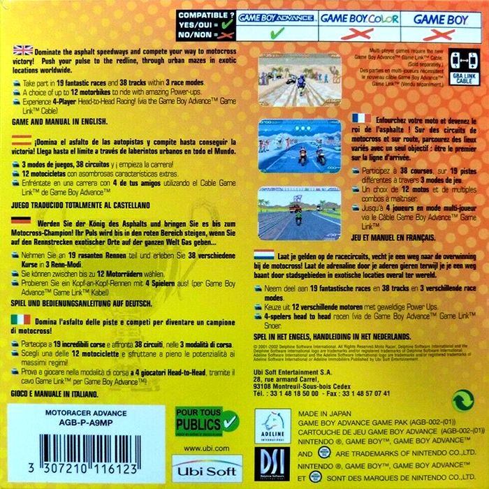 Motoracer Advance - Dos