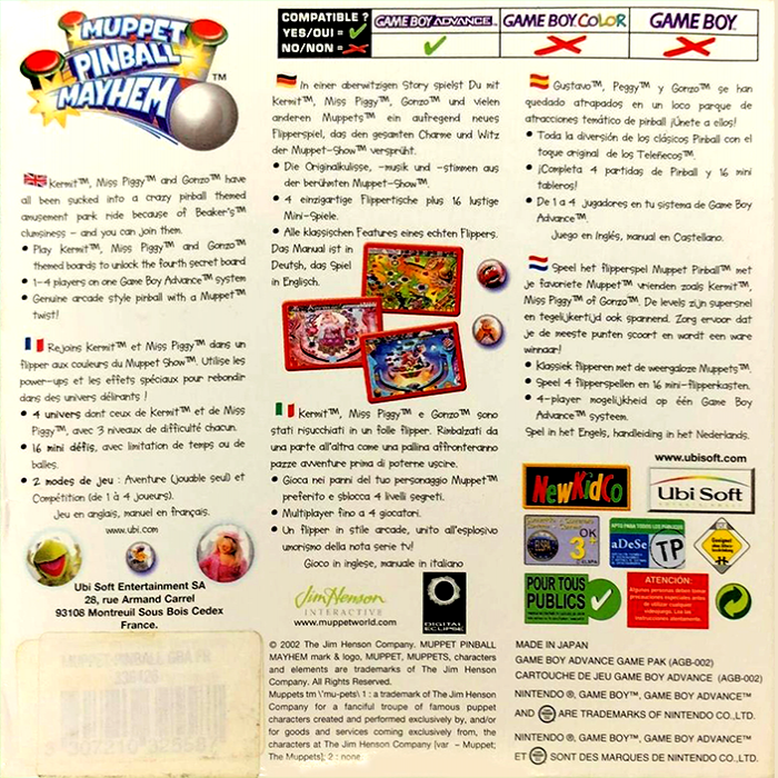 Muppet Pinball Mayhem - Dos