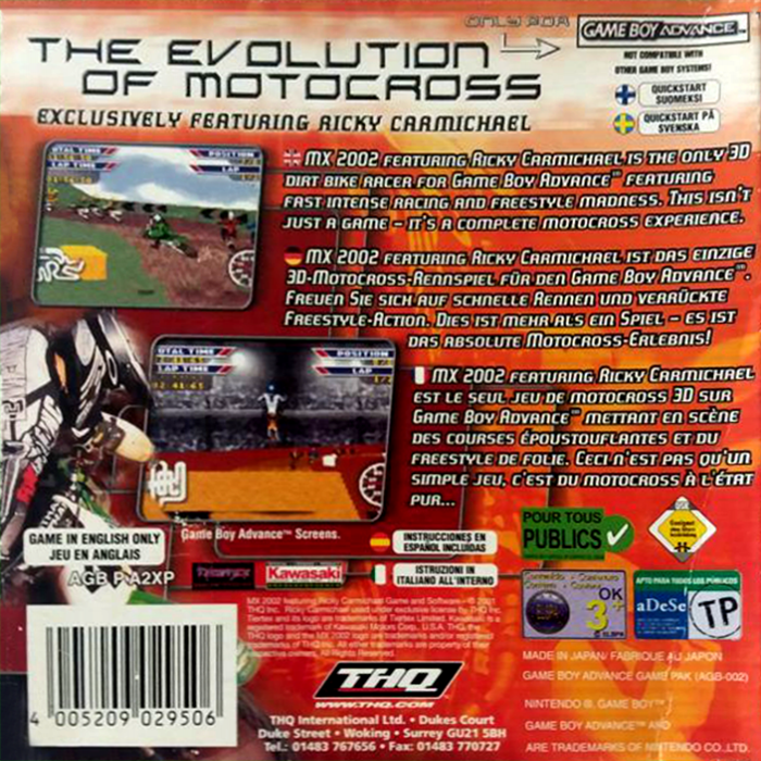 MX 2002 featuring Ricky Carmichael - Dos