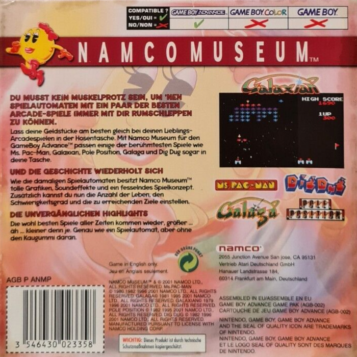 Namco Museum - Dos