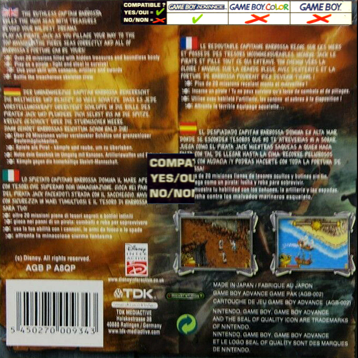 Pirates Of The Caribbean : The Curse Of The Black Pearl - Dos