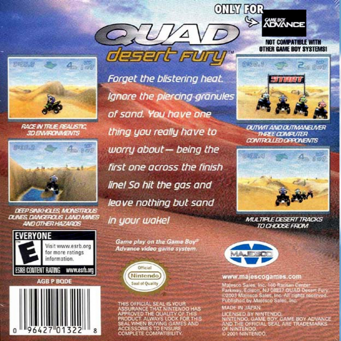 Quad Desert Fury - Dos