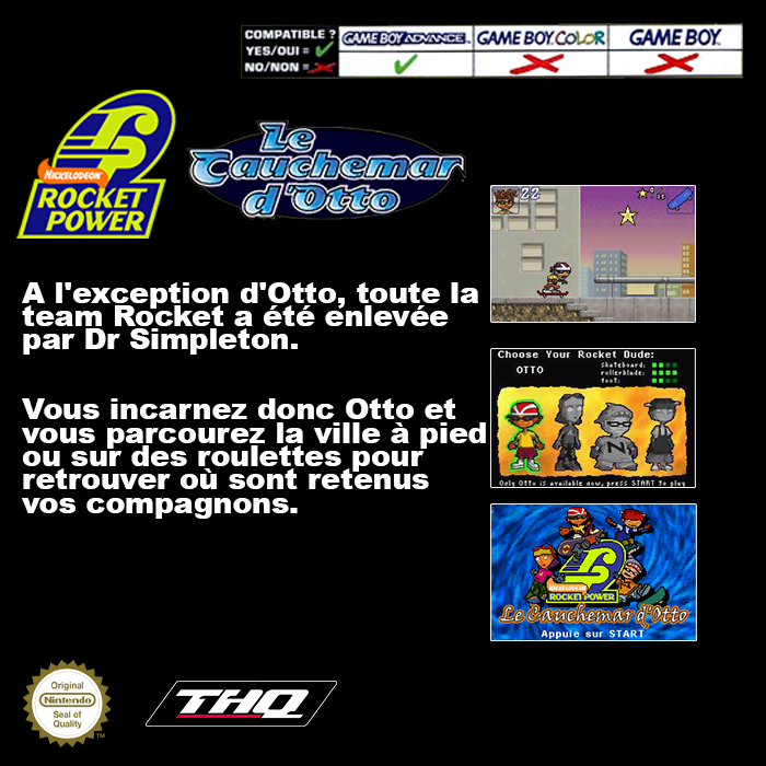 Rocket Power : Le Cauchemar d'Otto - Dos