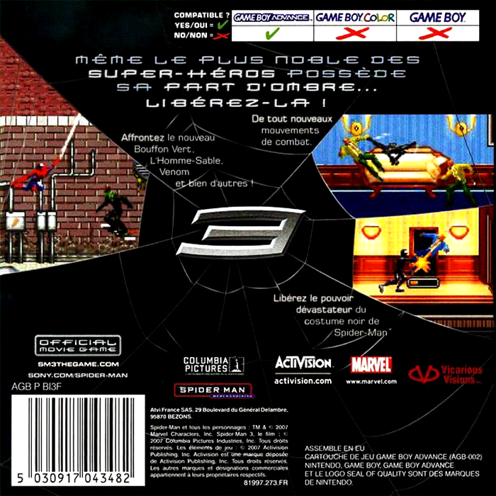 Spider-Man 3 dos