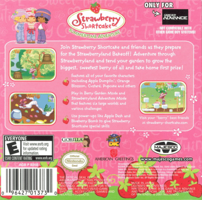 Strawberry Shortcake : Summertime Adventure - Dos