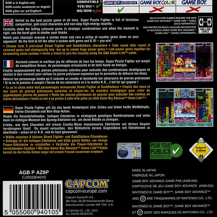 Super Puzzle Fighter II - Dos