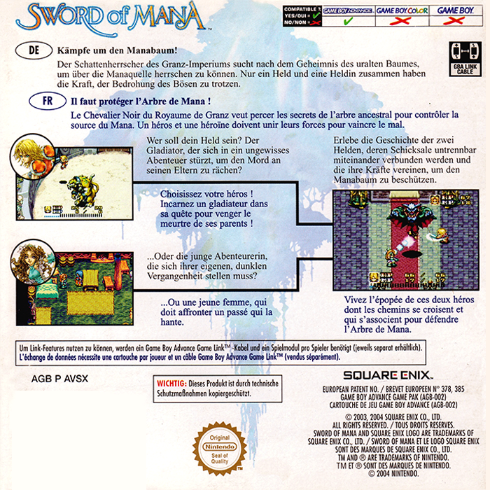 Sword of Mana - Dos