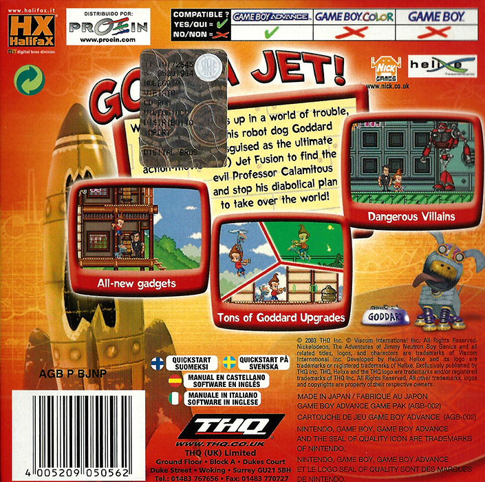 The Adventures of Jimmy Neutron Boy Genius: Jet Fu - Dos