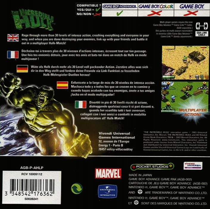 The Incredible Hulk - Dos