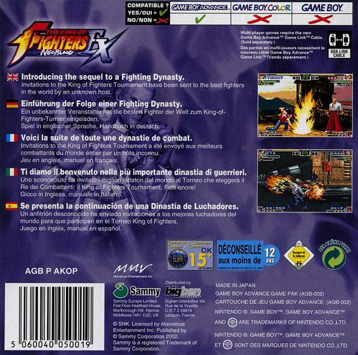 The King of Fighters EX : Neo Blood - Dos