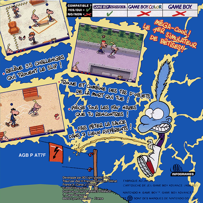 Titeuf : Ze Gagmachine - Dos