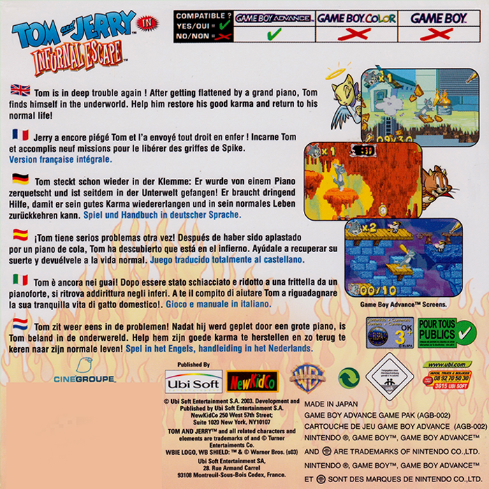 Tom and Jerry in Infurnal Escape - Dos