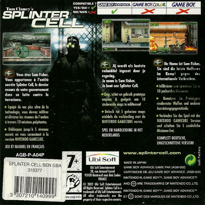 Tom Clancy's Splinter Cell - Dos