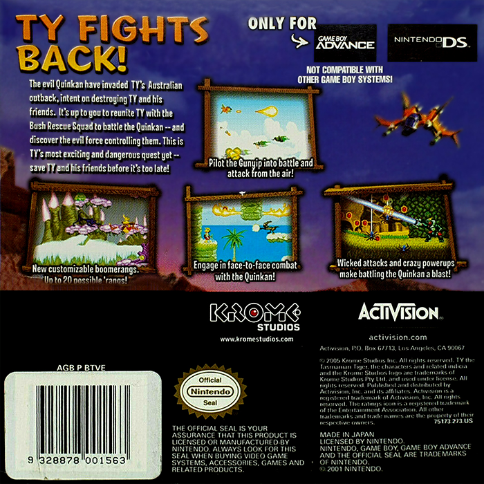 Ty the Tasmanian Tiger 3 : Night of the Quinkan - Dos