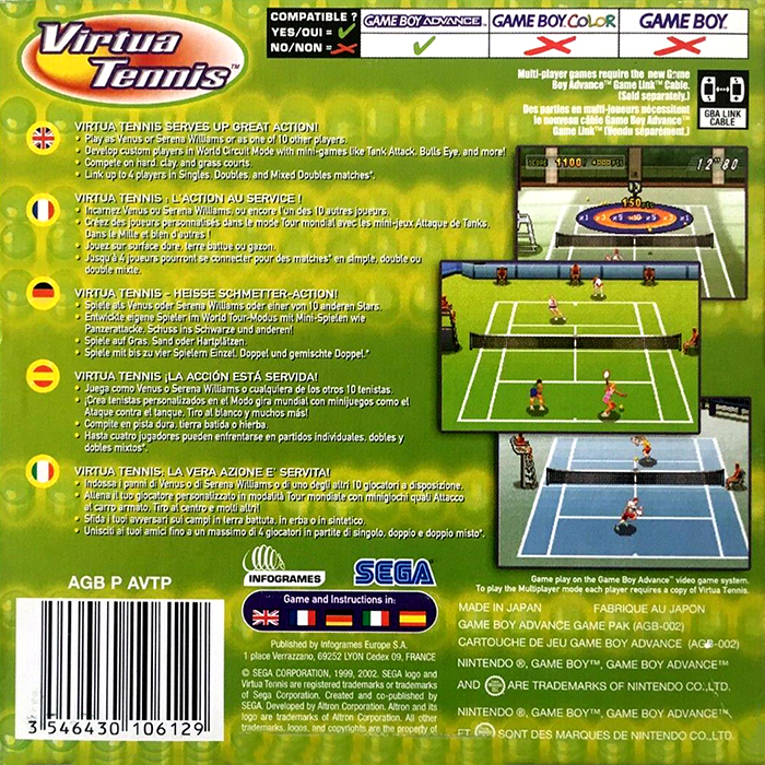 Virtua Tennis - Dos