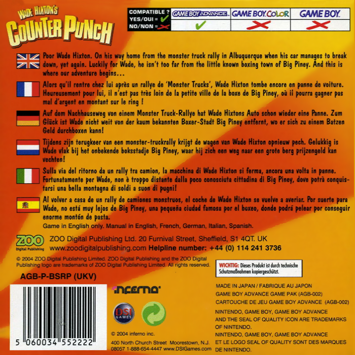 Wade Hixton's Counter Punch - Dos