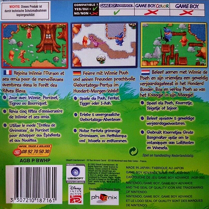 Winnie the Pooh's Rumbly Tumbly Adventure - Dos