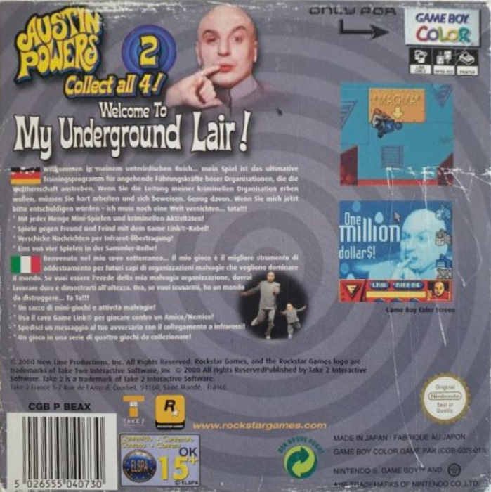 Austin Powers : Welcome to my Underground Lair! - Dos