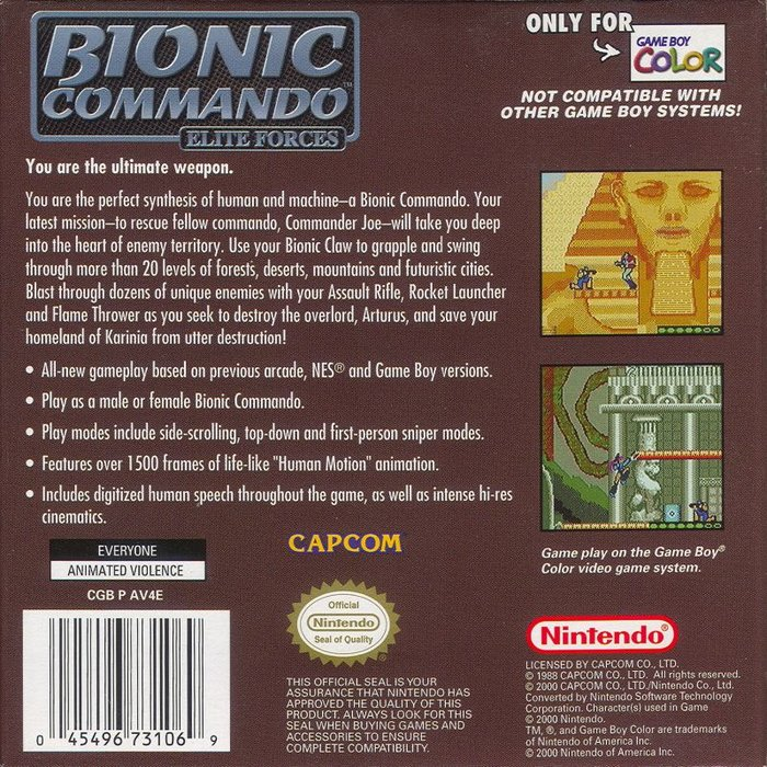 Bionic Commando : Elite Forces - Dos