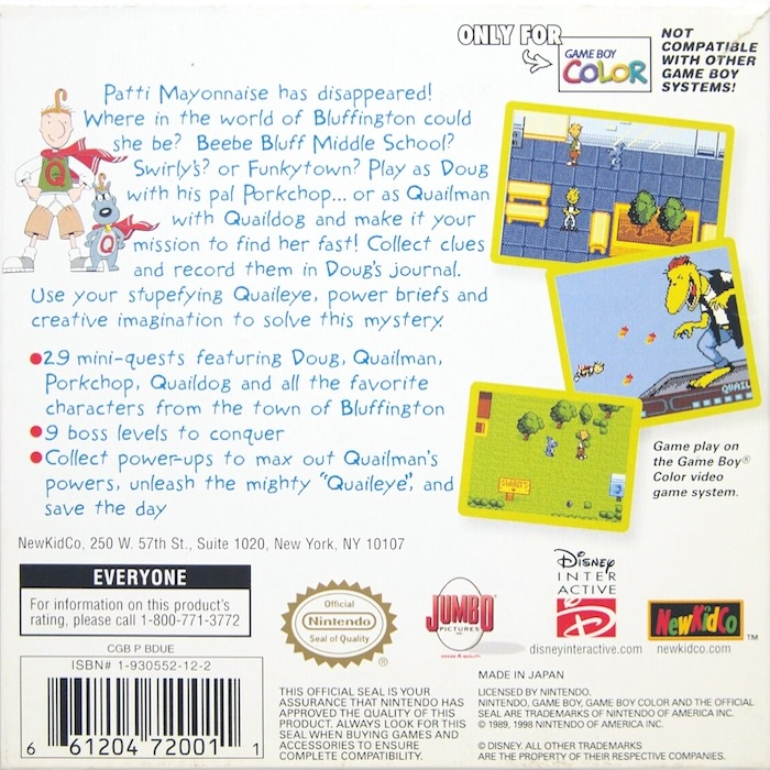 Doug : La grande aventure - Dos