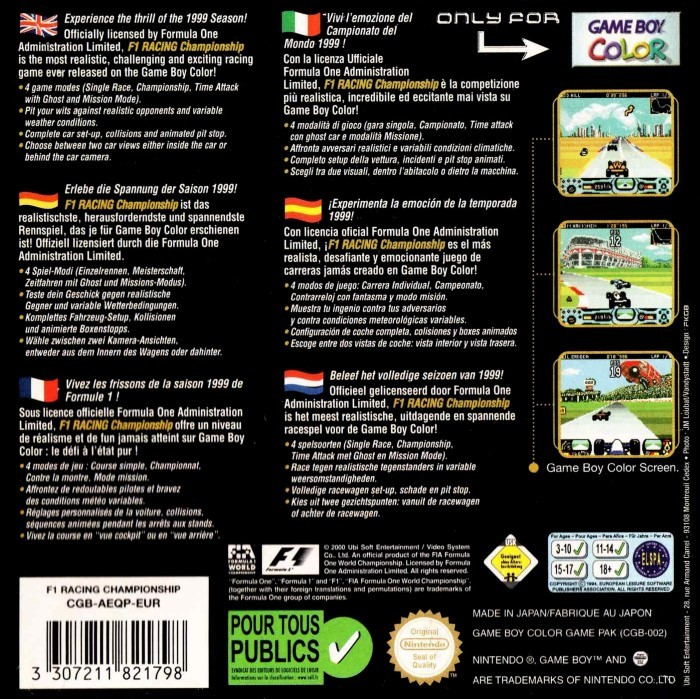 F1 Racing Championship - Dos