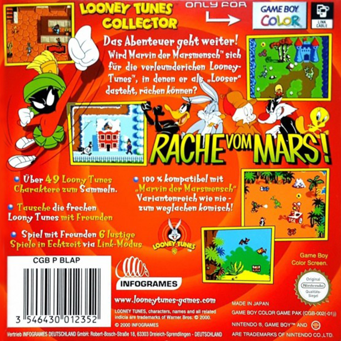 Looney Tunes Collector : La Revanche des Martiens ! - Dos