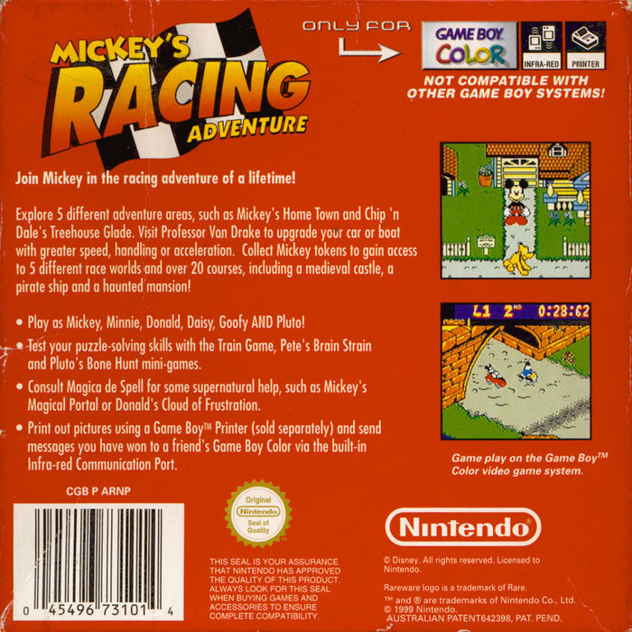Mickey's Racing Adventure - Dos