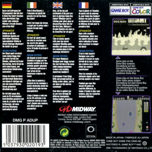 Midway presents Arcade Hits: Moon Patrol / Spy Hunter - Dos