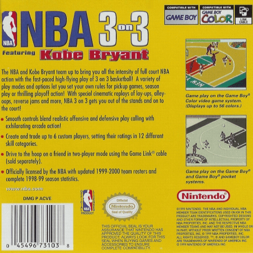 NBA 3 on 3 featuring Kobe Bryant - Dos