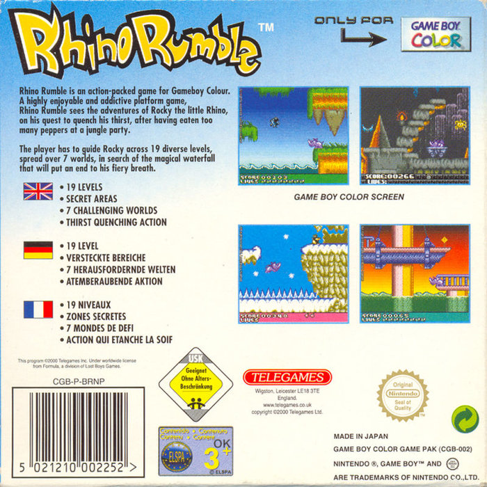 Rhino Rumble - Dos