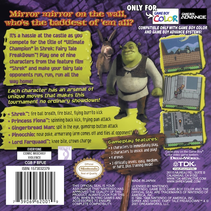 Shrek : Fairy Tale Freakdown - Dos