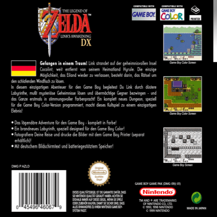 The Legend of Zelda : Link's Awakening DX - Dos