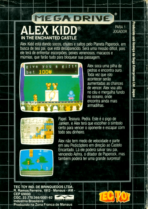 Alex Kidd in the Enchanted Castle - Dos