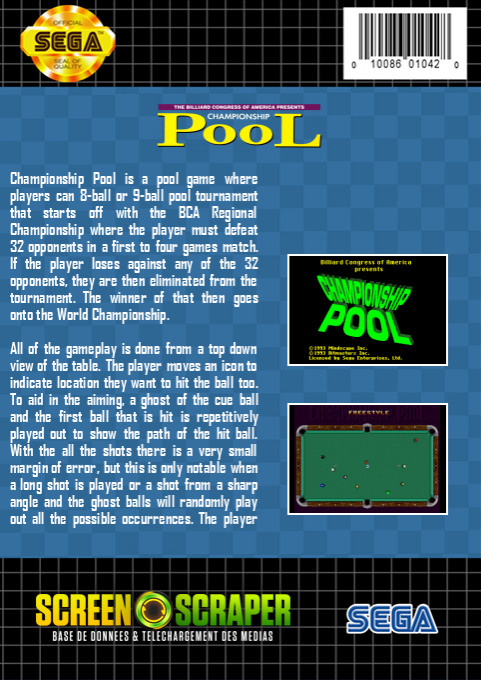 Championship Pool - Dos