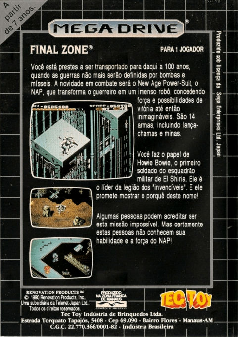 Final Zone - Dos