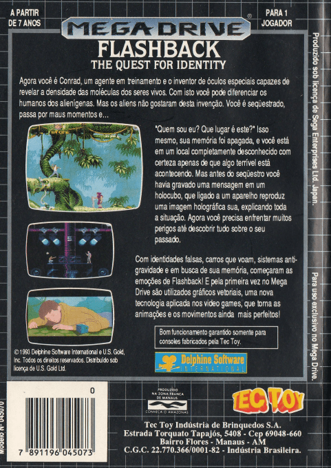 Flashback : The Quest for Identity - Dos