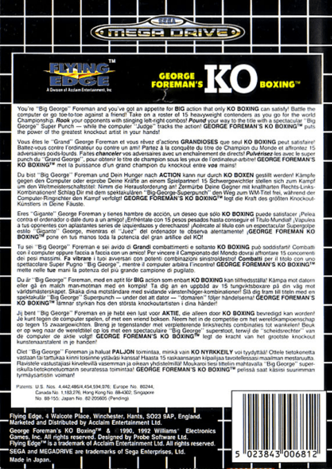 George Foreman's KO Boxing - Dos