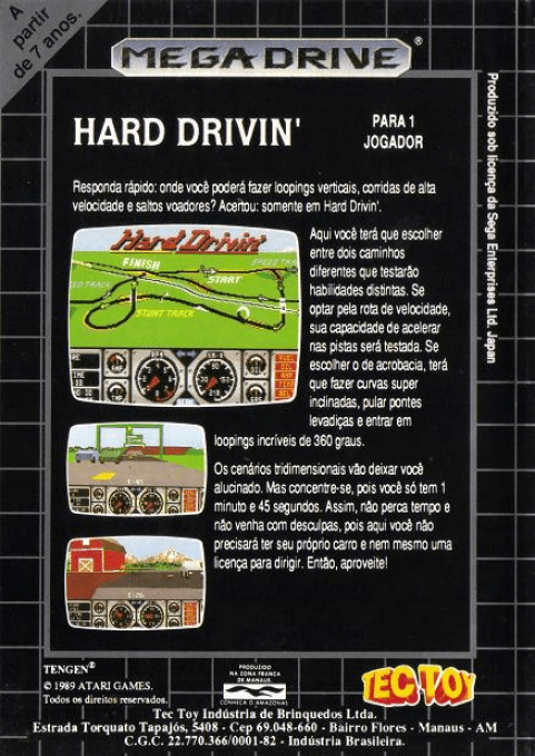 Hard Drivin' - Dos