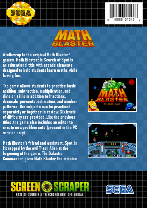 Math Blaster : Episode 1 - Dos