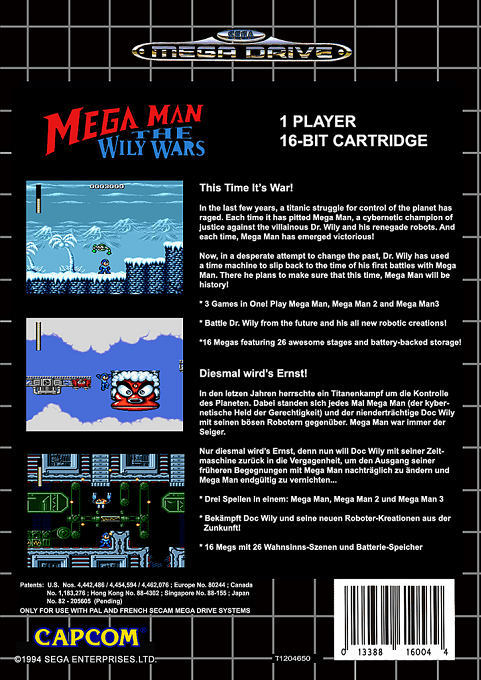 Mega Man : The Wily Wars - Dos