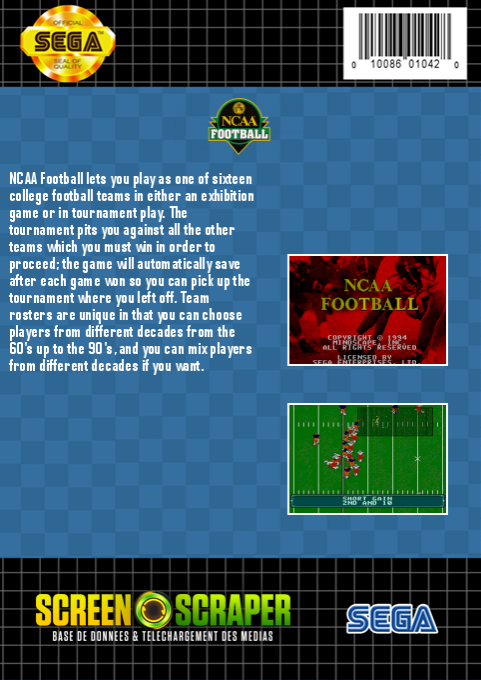 NCAA Football - Dos