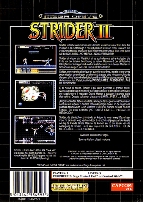 Strider Returns : Journey from Darkness - Dos