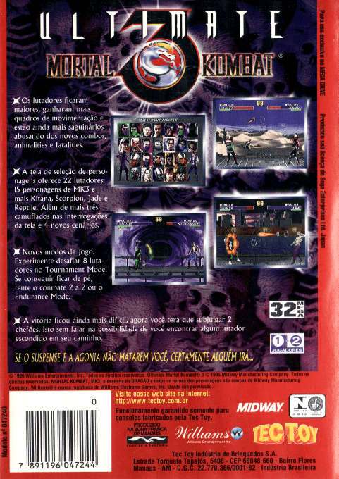 Ultimate Mortal Kombat 3 - Dos