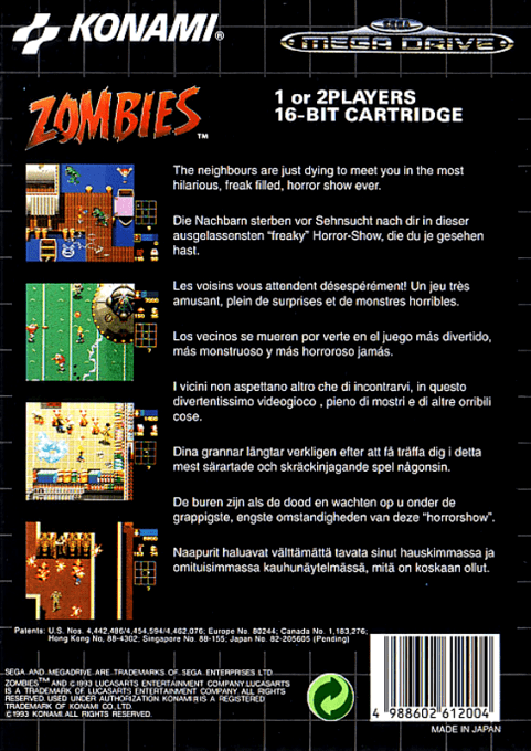 Zombies Ate My Neighbors - Dos