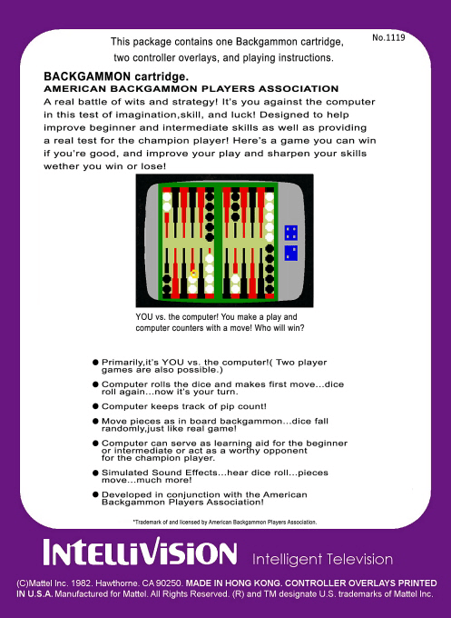 ABPA Backgammon - Dos