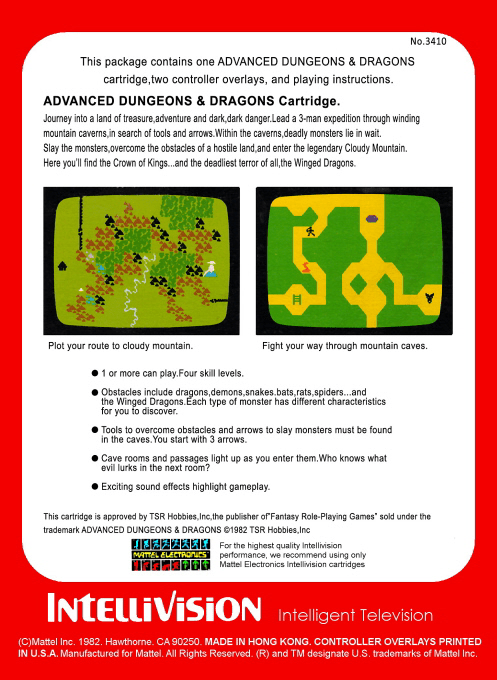 Advanced Dungeons & Dragons - Dos