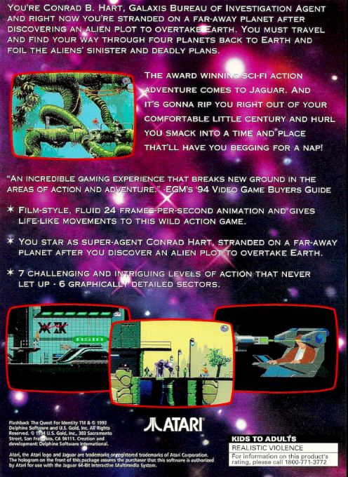 Flashback : The Quest for Identity - Dos