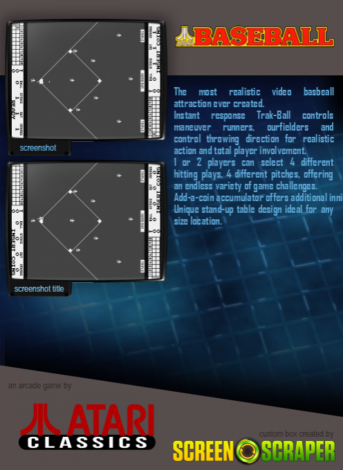 Atari Baseball - Dos