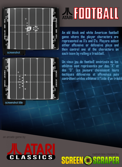 Atari Football - Dos